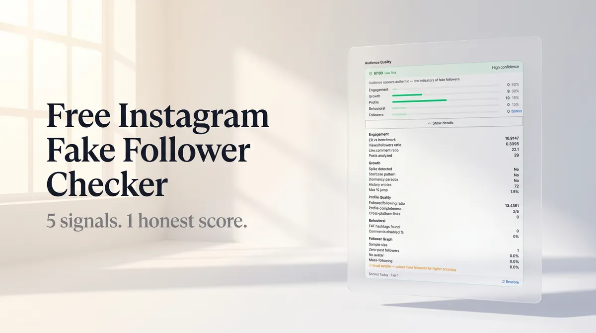 Best Instagram Fake Follower Checker (Free Guide, 2026)